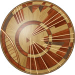 Flooring inlay:  RZ202 Wood Medallion