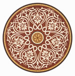 Flooring inlay: R92 Wood Medallion