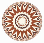 Flooring inlay: R12 Wood Medallion