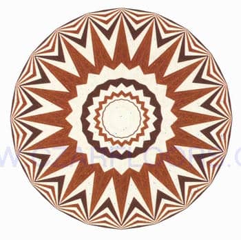 Flooring inlay: R12 Wood Medallion