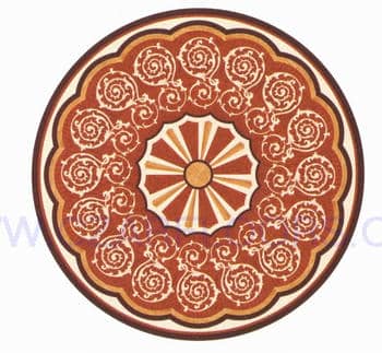 Flooring inlay: R82 Wood Medallion
