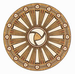 Flooring inlay: R90 Wood Medallion