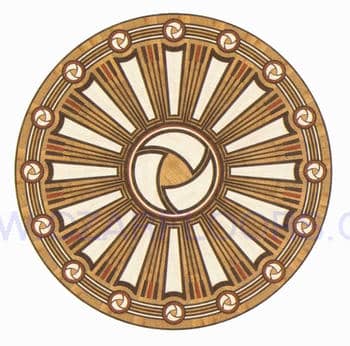 Flooring inlay: R90 Wood Medallion