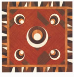 Flooring inlay: R66 Wood Medallion