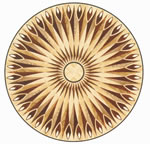 Flooring inlay: R67 Wood Medallion