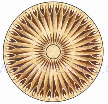 Flooring inlay: R67 Wood Medallion
