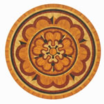 Flooring inlay: R68 Wood Medallion