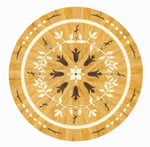 Flooring inlay: R69 Wood Medallion