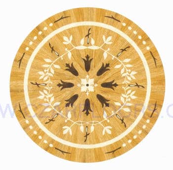 Flooring inlay: R69 Wood Medallion