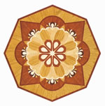 Flooring inlay: R70 Wood Medallion