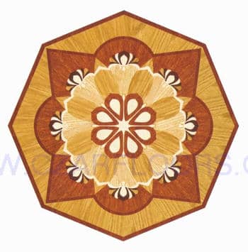 Flooring inlay: R70 Wood Medallion