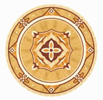 Flooring inlay: R71 Wood Medallion