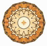 Flooring inlay: R72 Wood Medallion