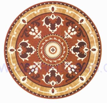 Flooring inlay: R73 Wood Medallion