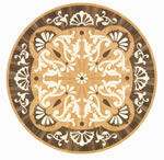 Flooring inlay: R74 Wood Medallion