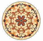 Flooring inlay: R75 Wood Medallion