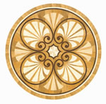 Flooring inlay: R78 Wood Medallion
