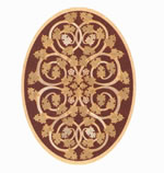 Flooring inlay: R81 Wood Medallion