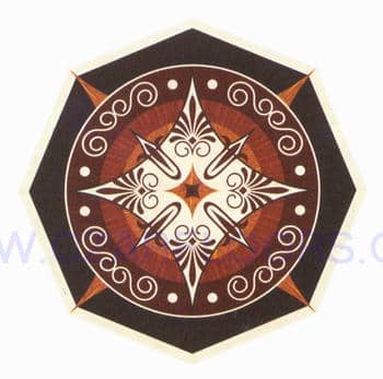 Flooring inlay: R83 Wood Medallion