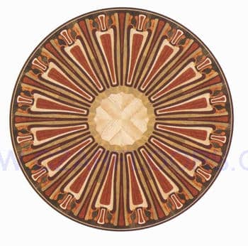 Flooring inlay: R85 Wood Medallion
