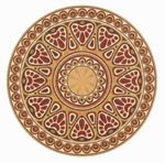 Flooring inlay: R86 Wood Medallion