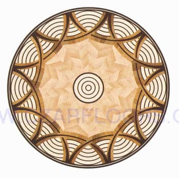 Flooring inlay: R87 Wood Medallion
