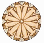 Flooring inlay: R88 Wood Medallion