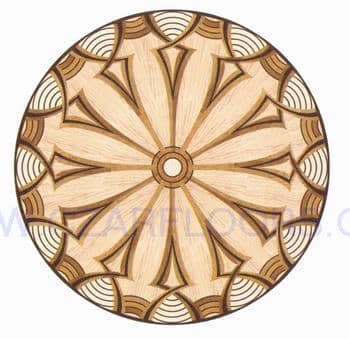 Flooring inlay: R88 Wood Medallion