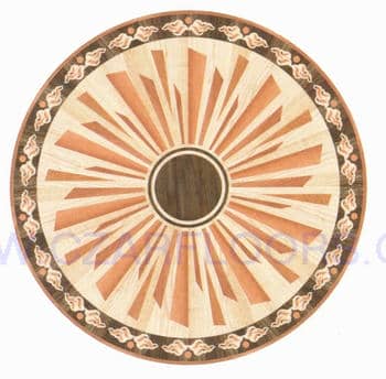 Flooring inlay: R29 Wood Medallion