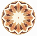 Flooring inlay: R31 Wood Medallion