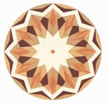 Flooring inlay: R31 Wood Medallion