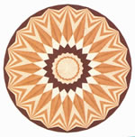 Flooring inlay: R35 Wood Medallion