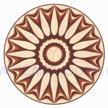 Flooring inlay: R36 Wood Medallion