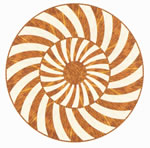 Flooring inlay: R38 Wood Medallion