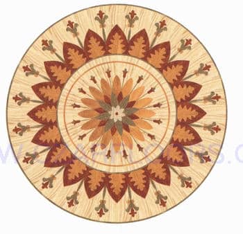 Flooring inlay: R39 Wood Medallion