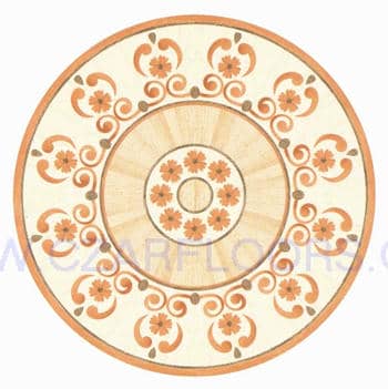 Flooring inlay: R42 Wood Medallion