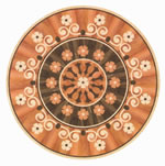 Flooring inlay: R44 Wood Medallion