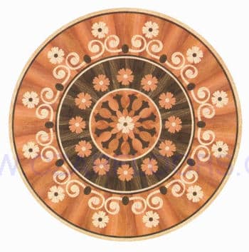 Flooring inlay: R44 Wood Medallion