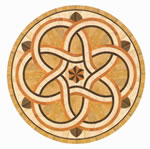 Flooring inlay: R48 Wood Medallion