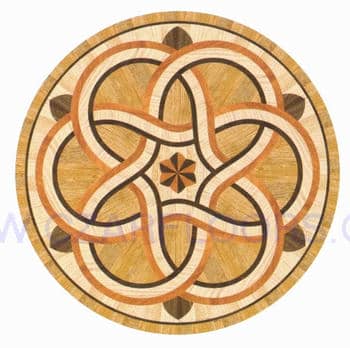 Flooring inlay: R48 Wood Medallion