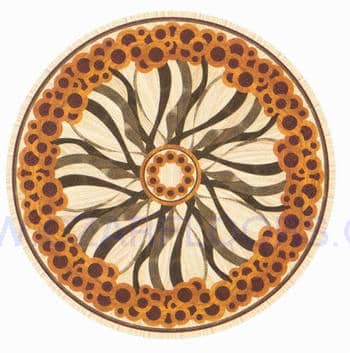 Flooring inlay: R51 Wood Medallion