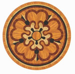 Flooring inlay: R49 Wood Medallion