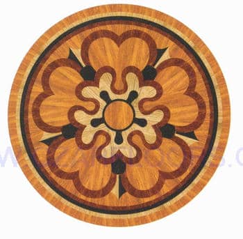 Flooring inlay: R49 Wood Medallion