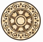 Flooring inlay: R53 Wood Medallion