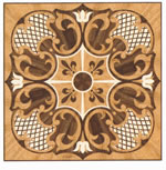 Flooring inlay: R59 Wood Medallion