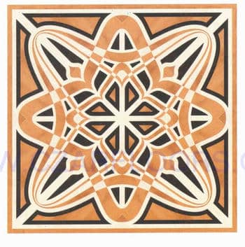 Flooring inlay: R61 Wood Medallion