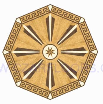 Flooring inlay: R5 Wood Medallion