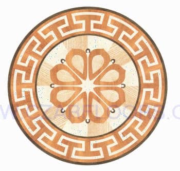 Flooring inlay: R24 Wood Medallion