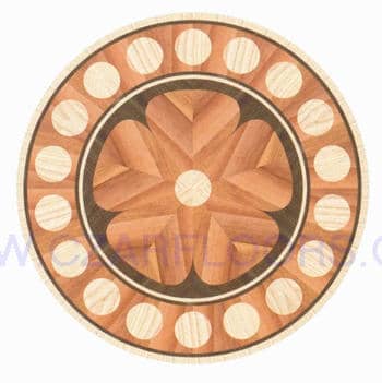 Flooring inlay: R26 Wood Medallion