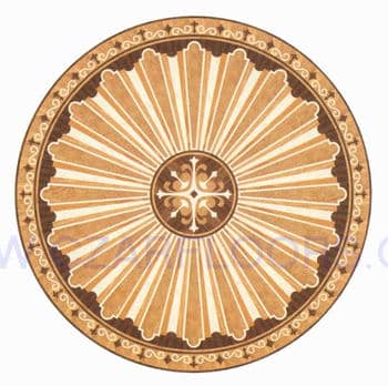Flooring inlay: R102 Wood Medallion
